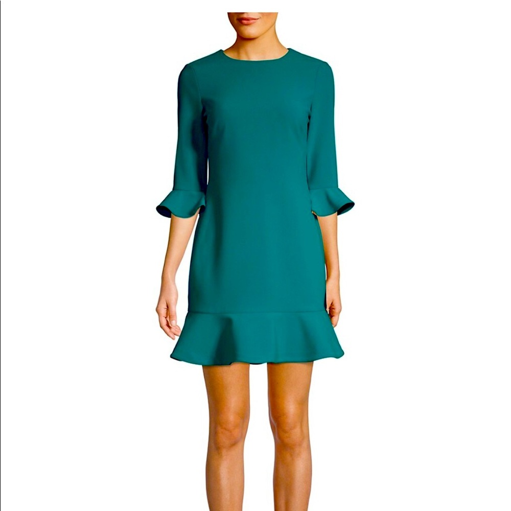 NWT Likely Leah Dress Green/Blue Sz 2